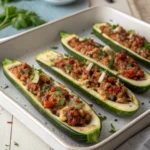 Savory Stuffed Zucchini Boats