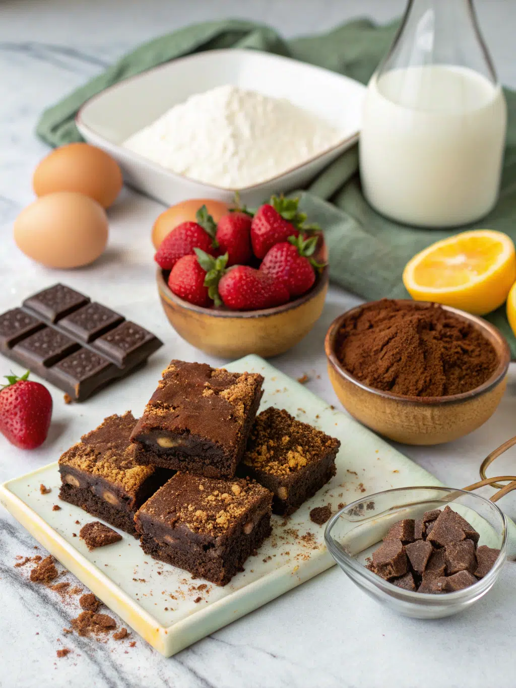 Ingredients for Schokoladige Tiramisu-Brownies