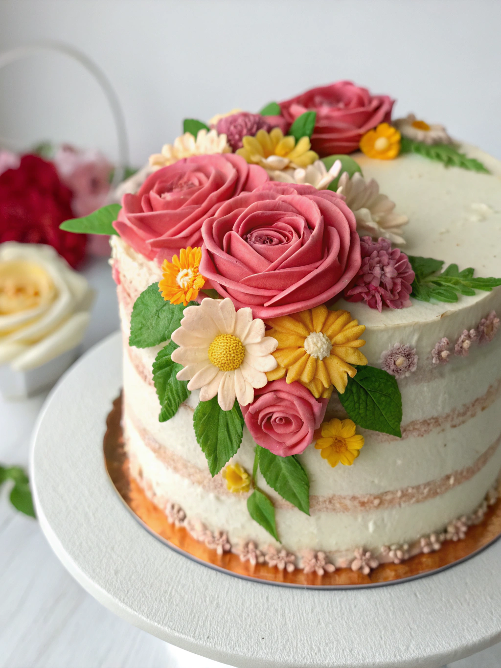 Simple Flower Cake