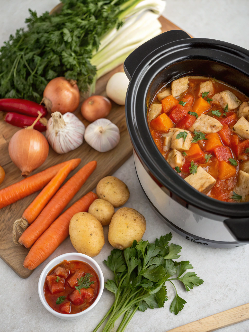Slow Cooker Chicken Stew Ingredients