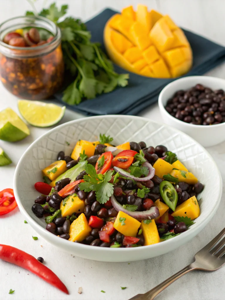 Spicy Black Bean & Mango Salad