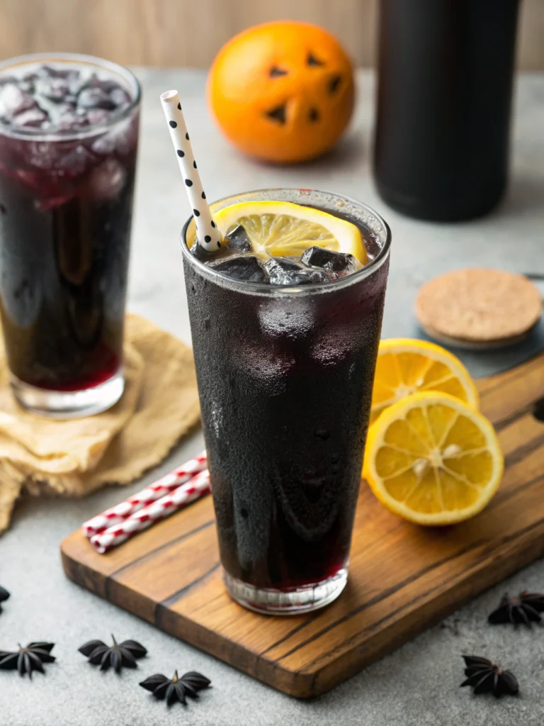Spooky Black Lemonade