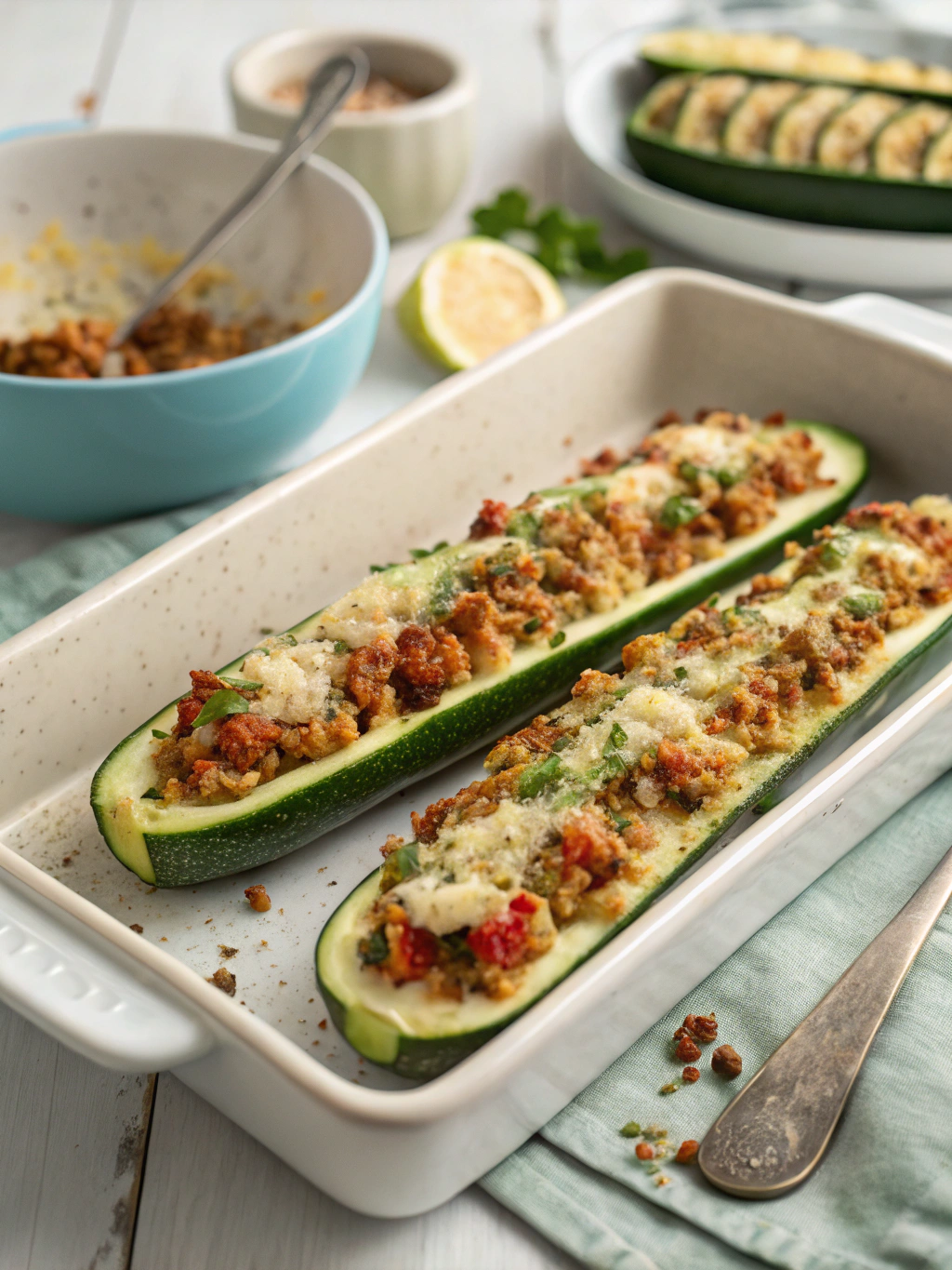 Stuffed Zucchini Boats