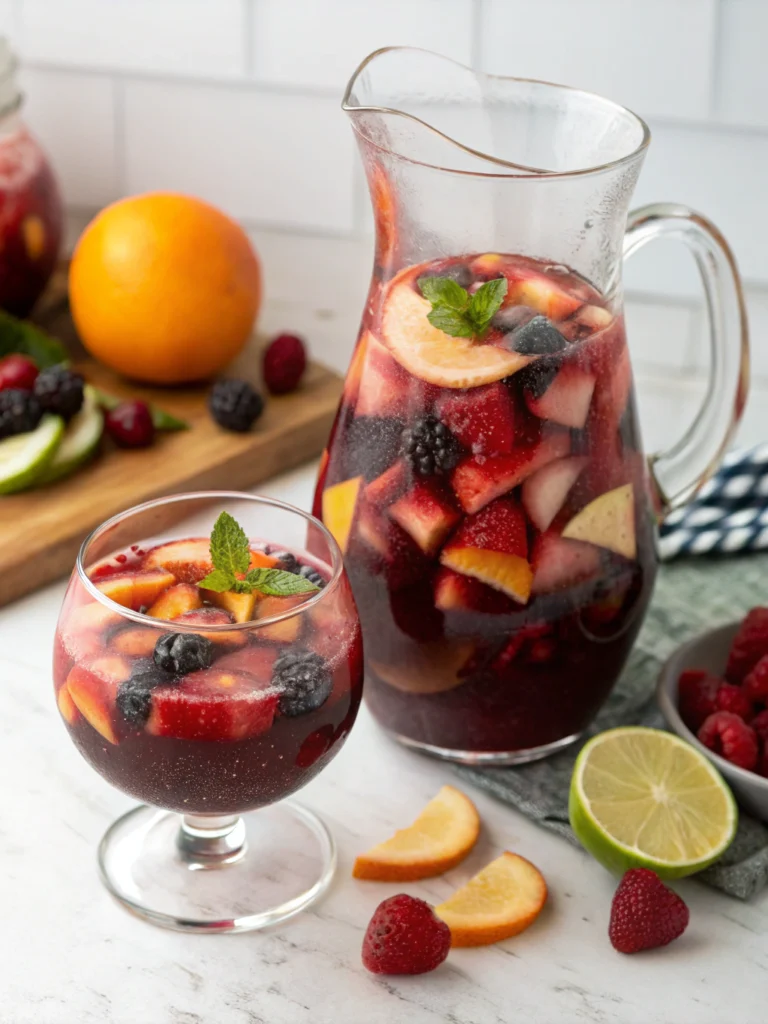 Summer Fruit Red Sangria