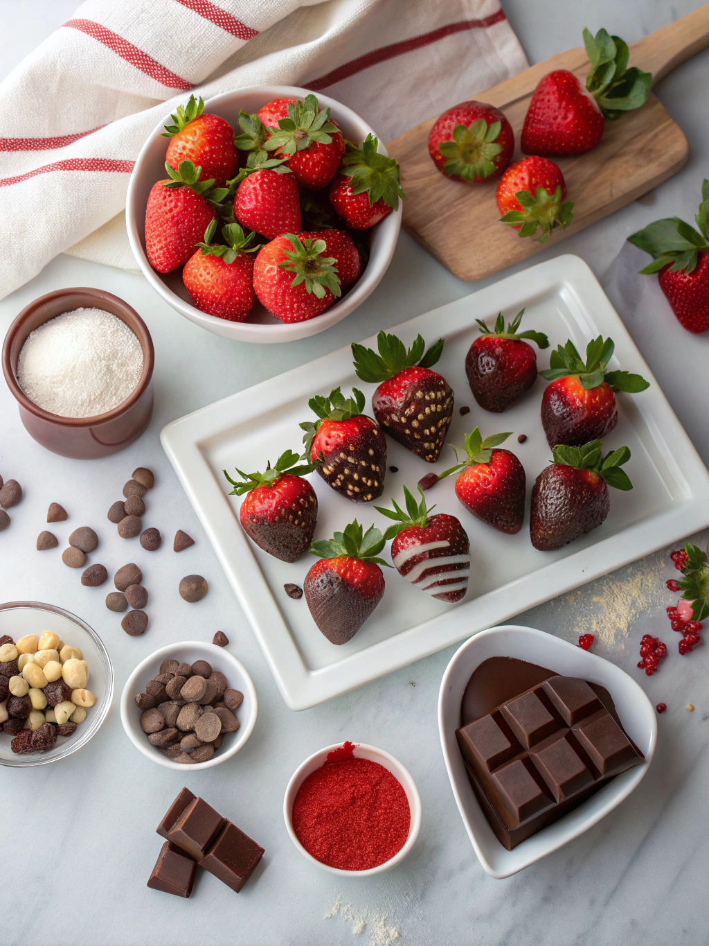 Valentine’s Chocolate Covered Strawberries: 5 Tips to Make Them Irresistible 6 Chocolate Covered Strawberries Ingredients