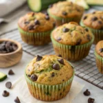 Zucchini chocolate chip muffins