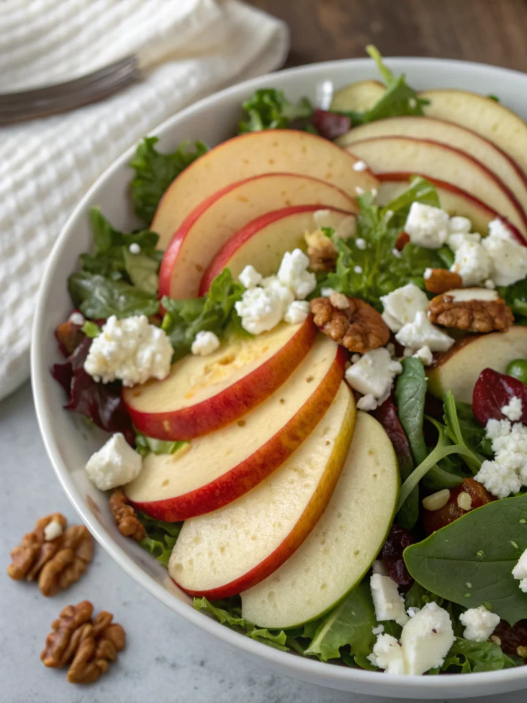 Autumn Harvest Honeycrisp Apple and Feta Salad