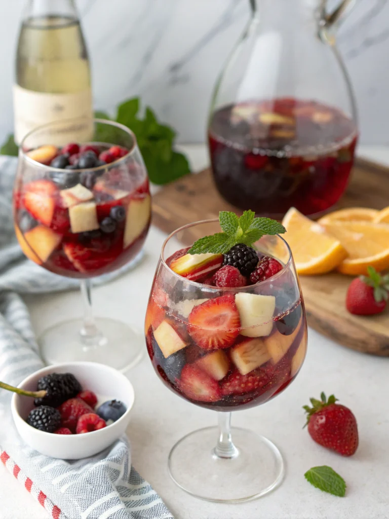 Berry Sangria Recipe with White Wine Twist
