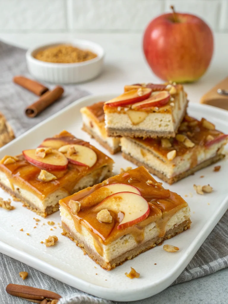 Caramel Apple Cheesecake Bars Recipe