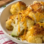 Cheesy Roasted Cauliflower