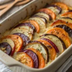 Cheesy Root Vegetable Gratin