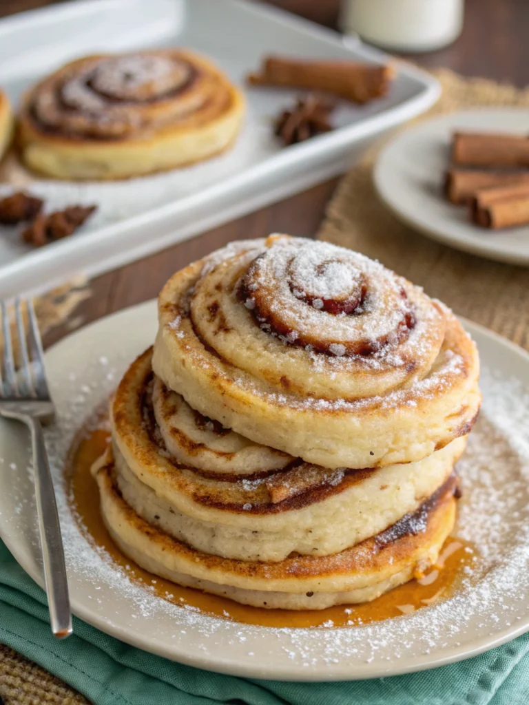 Cinnamon Roll Pancakes