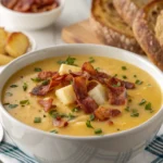 Cozy Baked Potato Soup with Crispy Bacon