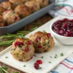 Cranberry Turkey Stuffing Balls