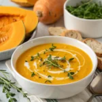 Creamy Butternut Squash Soup with Fresh Herbs
