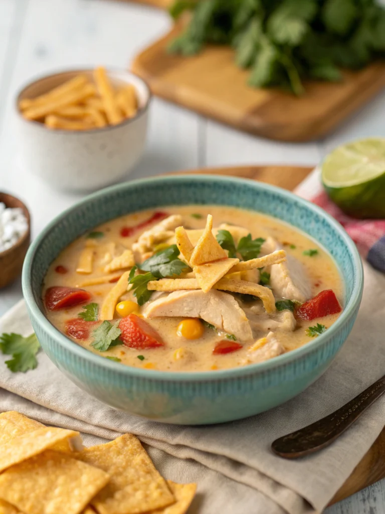 Creamy Chicken Tortilla Soup
