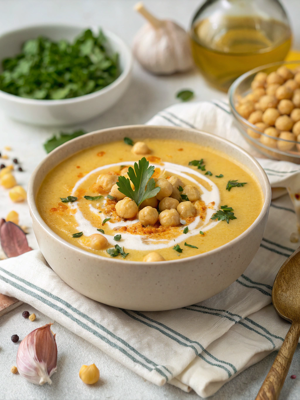 Creamy Garlic Chickpea Soup: 5 Reasons It's Your New Comfort Food Favorite 3 Creamy Garlic Chickpea Soup: 5 Reasons It's Your New Comfort Food Favorite