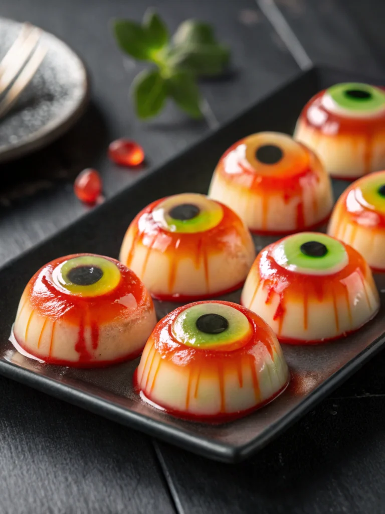 Creepy Halloween Eyeball Jello Shots