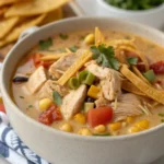 Crock Pot Creamy Chicken Tortilla Soup