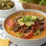 Crockpot Cheeseburger Soup
