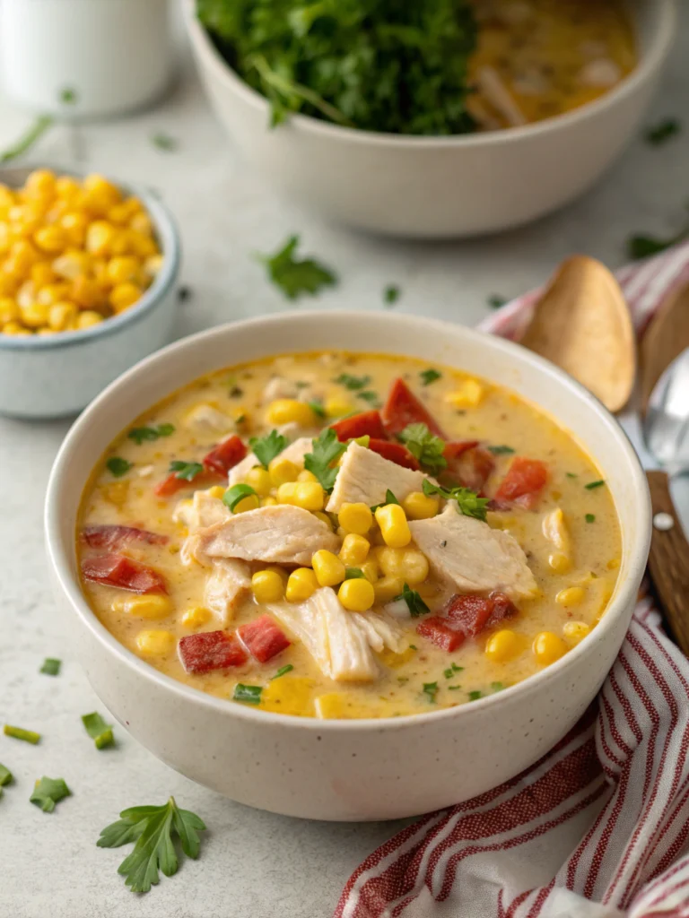 Crockpot Chicken Corn Chowder