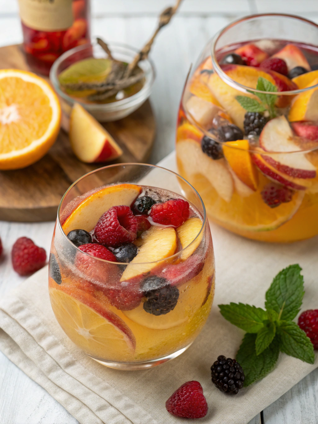 Easy Peach White Wine Sangria