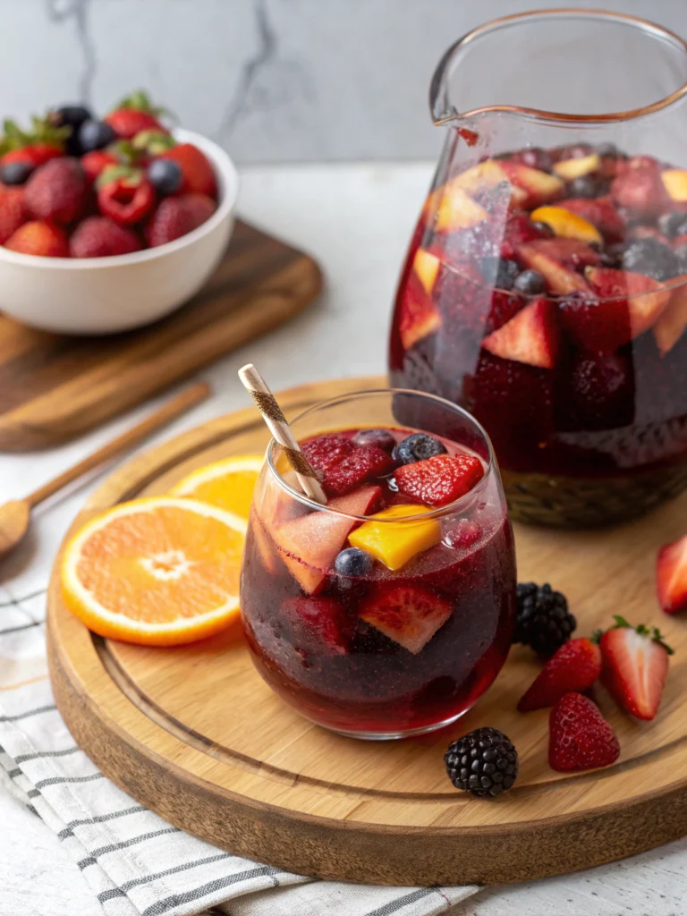 Easy Red Sangria with Brandy