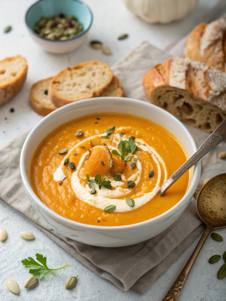 Easy Roasted Butternut Squash Soup