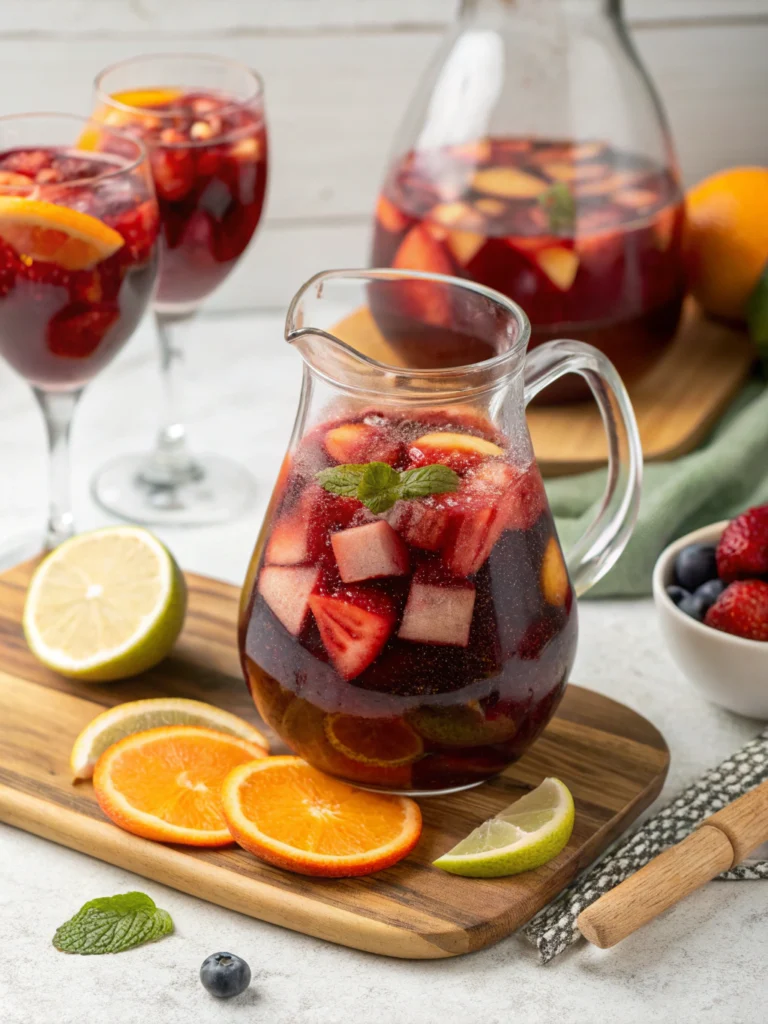 Easy Summer Red Wine Sangria
