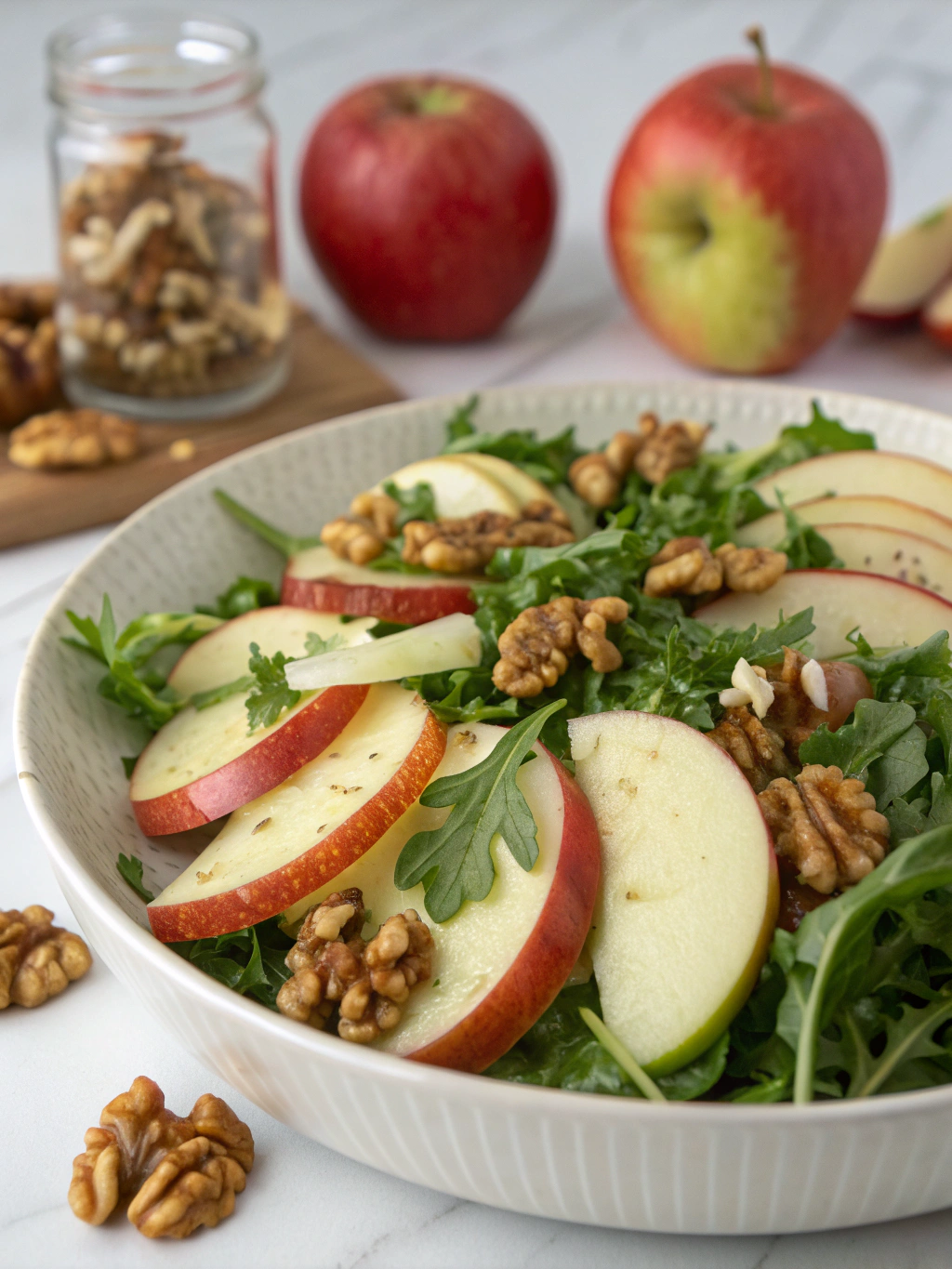 Fresh Walnut Apple Salad