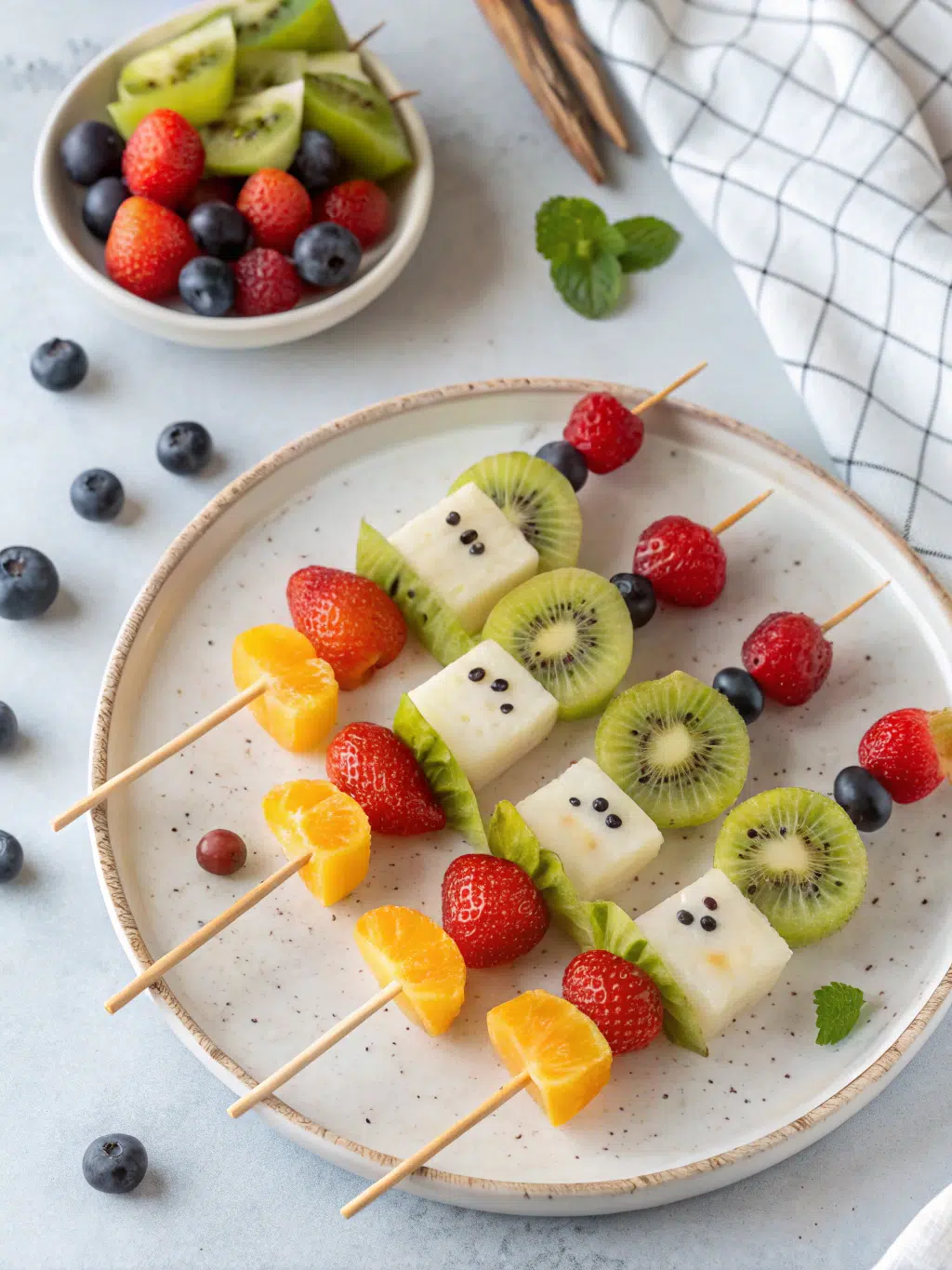Ghost Fruit Skewers