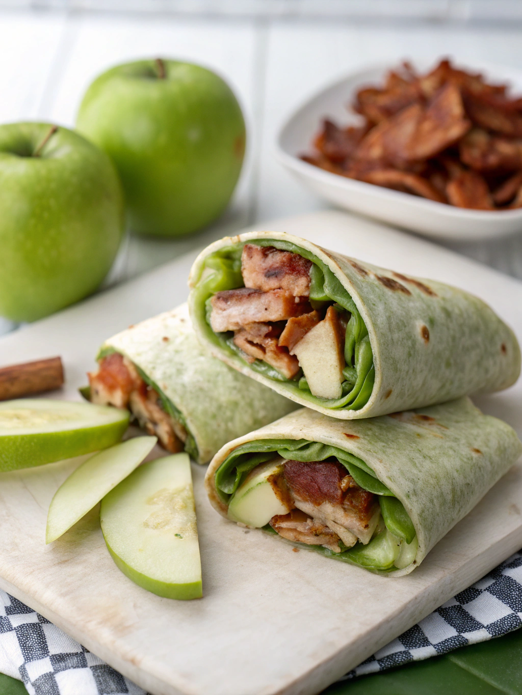 Delicious Green Apple Bacon Wrap