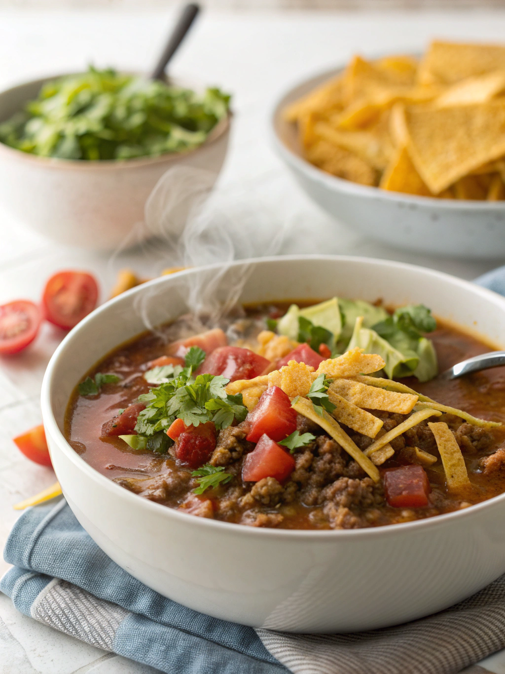 Delicious Ground Beef Taco Soup