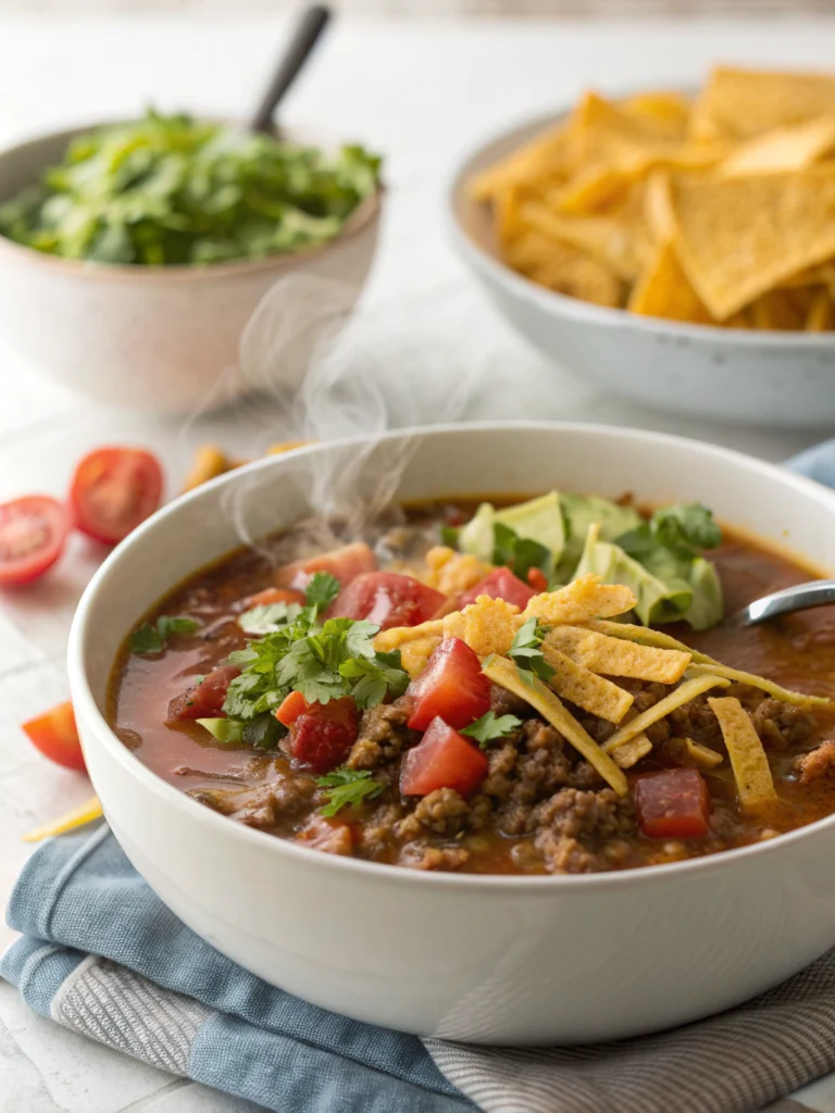 Ground Beef Taco Soup