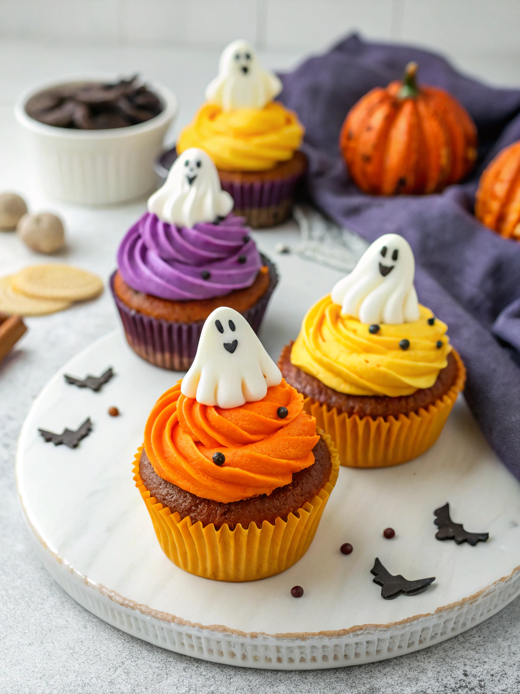 Halloween Ghost Cupcakes: 7 Spooktacular Decorating Tips 3 Halloween Ghost Cupcakes