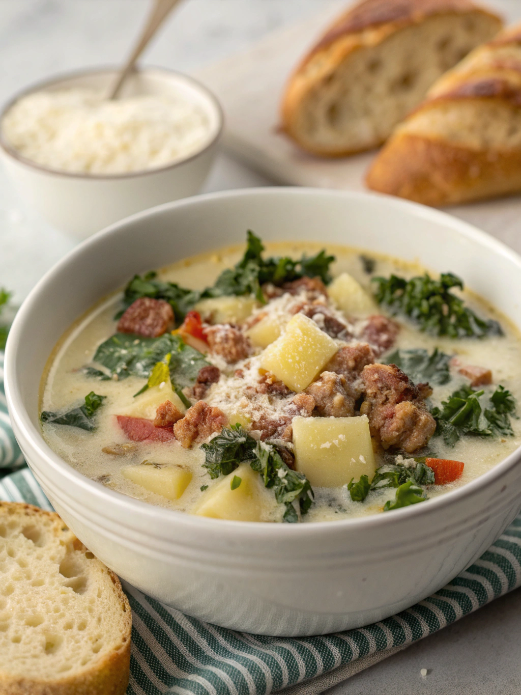 Healthy Slow Cooker Zuppa Toscana Soup