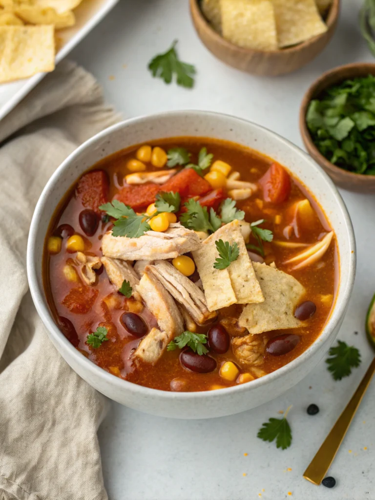 Hearty Chicken Tortilla Soup