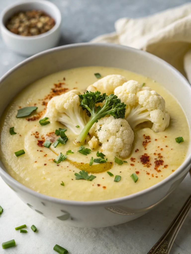 Light & Creamy Cauliflower Soup