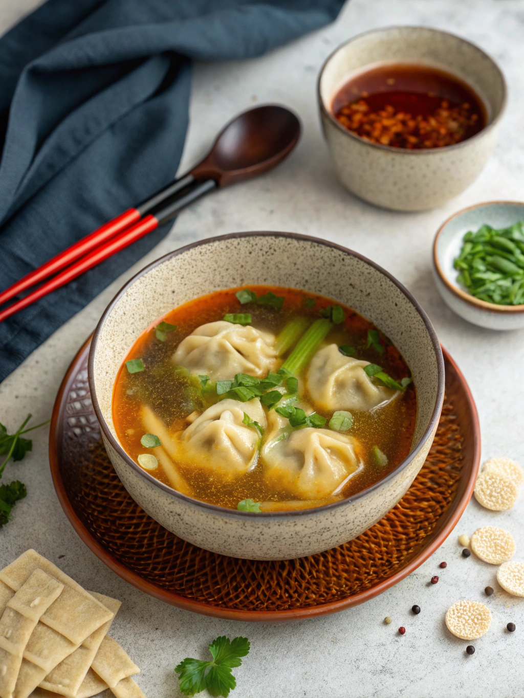 Miso Dumpling Soup