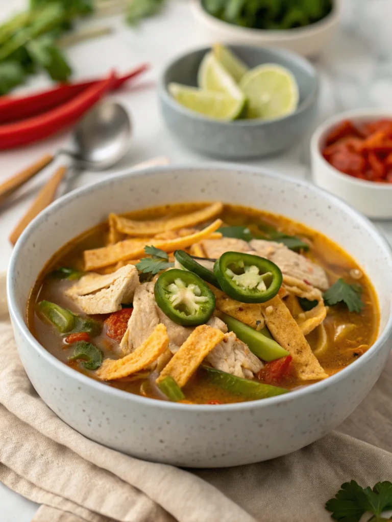 Poblano Chicken Tortilla Soup