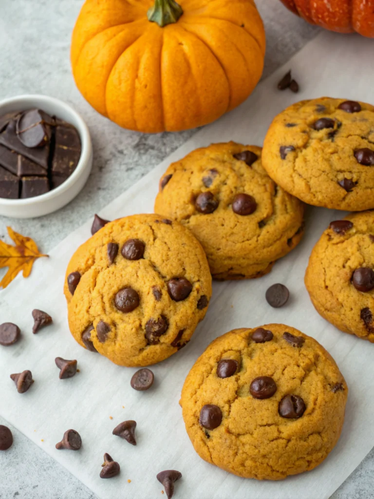 Pumpkin Chocolate Chip Cookies
