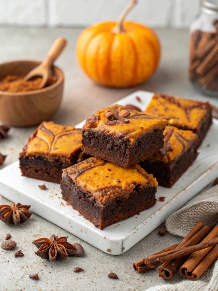 Pumpkin Spice Brownies