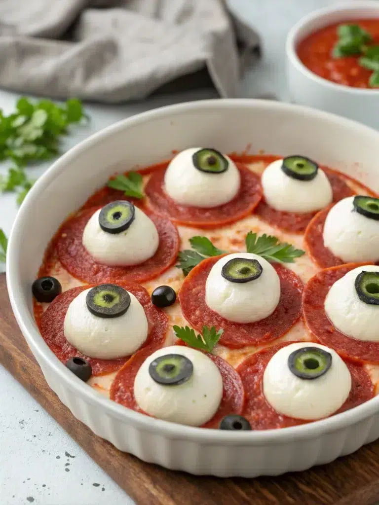 Salami Mozzarella Eyeballs Recipe