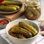 Spicy Pickled Cucumbers