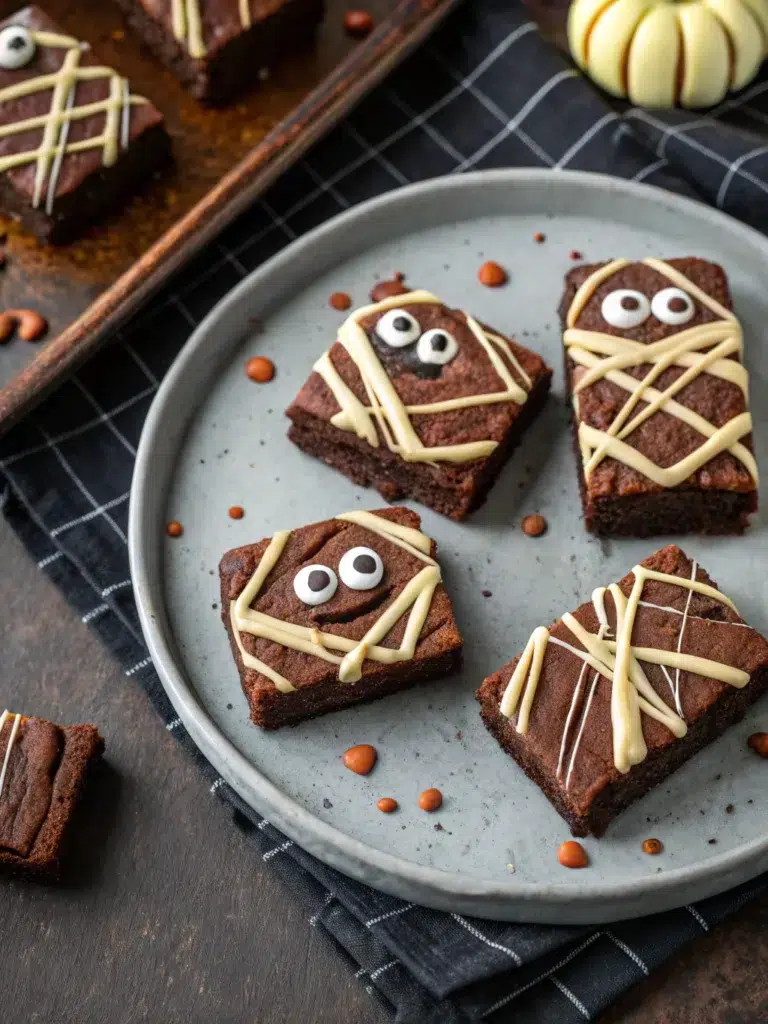 Spooky Mummy Brownies