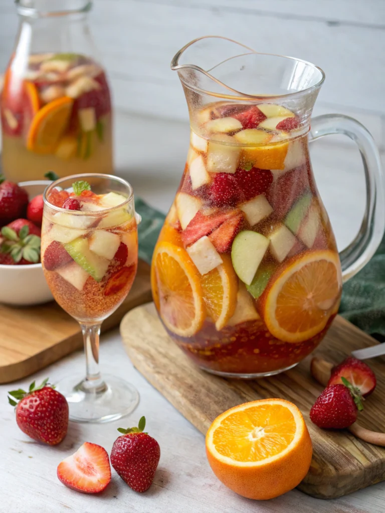 Summer Fruit Sangria (Easy White Wine Recipe)