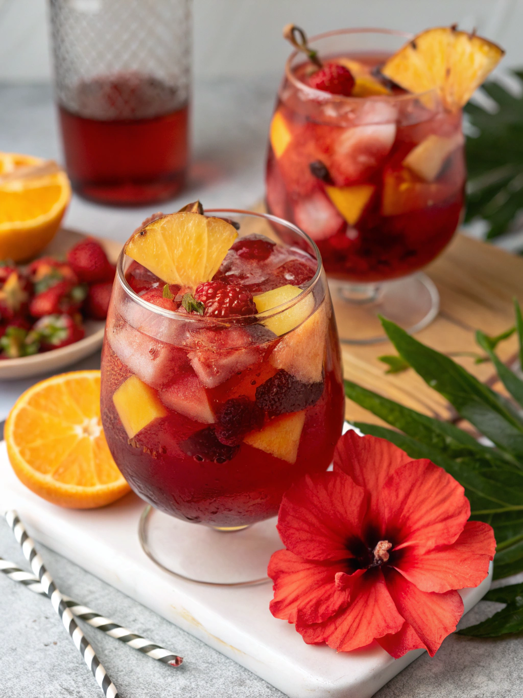 Tropical Hibiscus Sangria