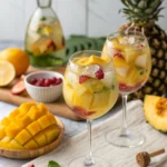 White Wine Sangria Recipe with Tropical Fruits