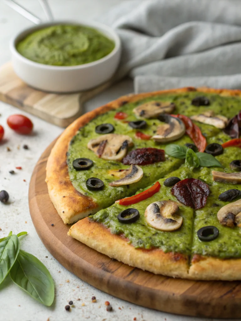 Witch's Brew Pesto Pizza