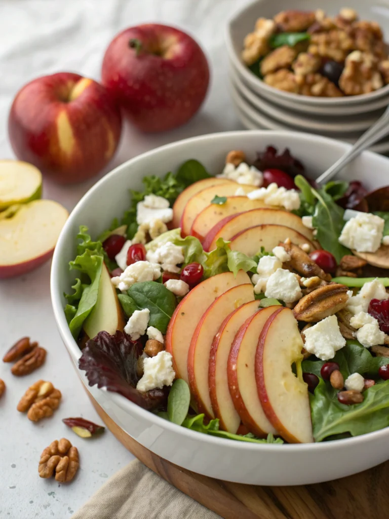 Autumn Harvest Honeycrisp Apple and Feta Salad